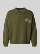 ANOTHER COTTON LAB Strickpullover mit Kentkragen in Hellgruen, Größe L