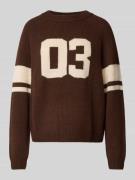 Bash Strickpullover aus reinem Kaschmir in Schoko, Größe M