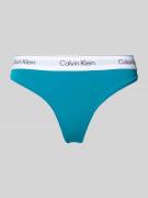 Calvin Klein Underwear String mit elastischem Logo-Bund in Aqua, Größe...