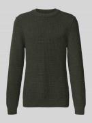 Marc O'Polo Denim Regular Fit Strickpullover aus Baumwoll-Mix in Dunke...
