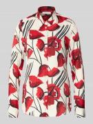 ETERNA Hemdbluse mit Knopfleiste in Rot, Größe 34