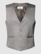 Wilvorst Weste mit Allover-Muster in Beige, Größe 58