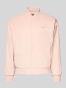 BLKVIS Cordjacke mit Logo-Stitching in Altrosa, Größe L