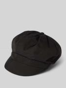 Loevenich Mütze mit Label-Detail Modell 'Bakerboy' in Black, Größe 1