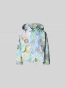 Kenzo Jacke mit Kapuze und Umlegekragen in Hellblau, Größe L