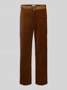 Replay Tapered Fit Cordhose mit Gürtel in Cognac, Größe 30/32