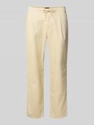 MCNEAL Regular Fit Cordhose mit Kordelzug in Kitt, Größe S