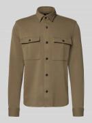 MCNEAL Hemdjacke mit Druckknopfleiste in Oliv, Größe M