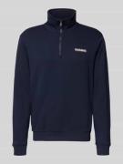 Napapijri Sweatshirt mit Stehkragen in Marine, Größe L