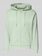 Tom Tailor Denim Regular Fit Sweatjacke aus Baumwoll-Mix in Mint, Größ...