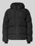 Superdry Steppjacke mit verdecktem Reißverschluss und Kapuze in Black,...