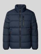 Tom Tailor Regular Fit Steppjacke mit Stehkragen in Marine, Größe L