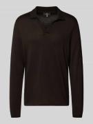 CINQUE Regular Fit Poloshirt mit V-Ausschnitt Modell 'BOLLO' in Dunkel...