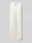 Gina Tricot Straight Fit Sweatpants mit Tunnelzug in Hellgrau Melange,...