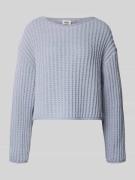 Drykorn Strickpullover mit Rundhalsausschnitt Modell 'IMENY' in Hellbl...
