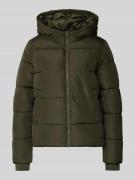 Pieces Regular Fit Steppjacke mit Kapuze Modell 'BEE NEW' in Khaki, Gr...