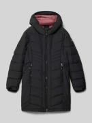 Killtec Regular Fit Steppmantel mit Kapuze in Black, Größe 128