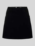 ICHI Regular Fit Minirock in Cord-Optik Modell 'Focaro' in Black, Größ...