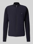 Fynch-Hatton Strickjacke mit Reißverschluss in Marine, Größe L