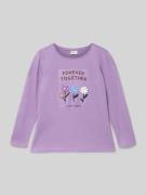 s.Oliver RED LABEL A-Linien Langarmshirt aus reiner Baumwolle in Laven...