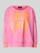 miss goodlife Oversized Sweatshirt mit gerippten Abschlüssen in Pink, ...