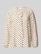 comma Schluppenbluse mit überschnittenen Schultern in Offwhite, Größe ...
