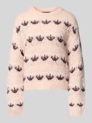 Vero Moda Regular Fit Strickpullover mit Lochstrickmuster Modell 'IDEL...