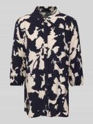 comma Bluse aus Viskose mit 3/4-Arm und verdeckter Knopfleiste in Mari...