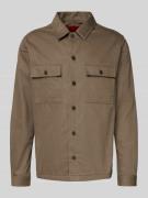 HUGO Oversized Hemd aus reiner Baumwolle Modell 'EPOLDO' in Mittelgrau...