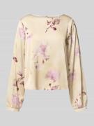 Rinascimento Blusenshirt mit Rundhalsausschnitt in Sand, Größe S