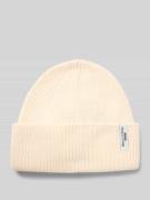 Marc O'Polo Denim Mütze aus reiner Baumwolle in Offwhite, Größe 1