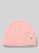 Marc O'Polo Denim Beanie mit Alpaka-Schurwoll-Anteil in Rosa, Größe 1