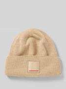 FIRE + ICE Strickmütze aus Schurwoll-Mix Modell 'TAREK' in Sand, Größe...