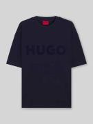HUGO Oversized T-Shirt aus reiner Baumwolle Modell 'DINKEE' in Royal, ...