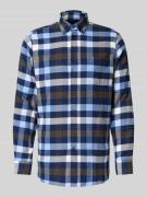 Christian Berg Men Regular Fit Freizeithemd aus Bio-Baumwoll-Mix in Ma...