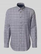 Christian Berg Men Freizeithemd mit Knopfleiste in Marine, Größe XL