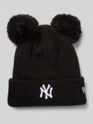 New Era Beanie mit Label-Detail in Black, Größe 1