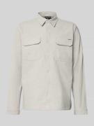 Antony Morato Hemdjacke mit Druckknopfleiste in Offwhite, Größe 54
