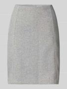 Christian Berg Woman Knielanger Rock mit Nahtreißverschluss in Hellgra...