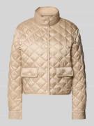 Marc Cain Steppjacke mit Stehkragen in Sand, Größe 34