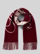 Tommy Hilfiger Schal aus reiner Wolle in Bordeaux, Größe 1