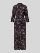 YAS Maxikleid mit Knopfleiste Modell 'SAVANNA' in Black, Größe L