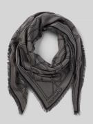 CK Calvin Klein Schal mit Label-Print in Dunkelgrau, Größe 1