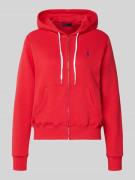 Polo Ralph Lauren Regular Fit Sweatjacke mit Logo-Stitching in Dunkelo...