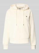 Guess Activewear Sweatjacke mit Label-Applikation in Offwhite, Größe S