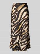 YAS Midirock mit elastischem Bund Modell 'PELLA' in Beige, Größe L