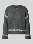 Only Comfort Fit Strickpullover mit Kontrastdetails Modell 'AMANDA LIF...