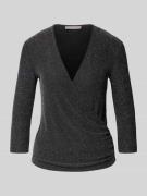 Christian Berg Woman Selection Blusenshirt in Wickel-Optik in Silber, ...