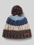 Barts Strickmütze mit Bommel Modell 'WILHELM' in Anthrazit, Größe 1