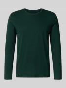 Christian Berg Men Longsleeve mit geripptem Rundhalsausschnitt in Dunk...